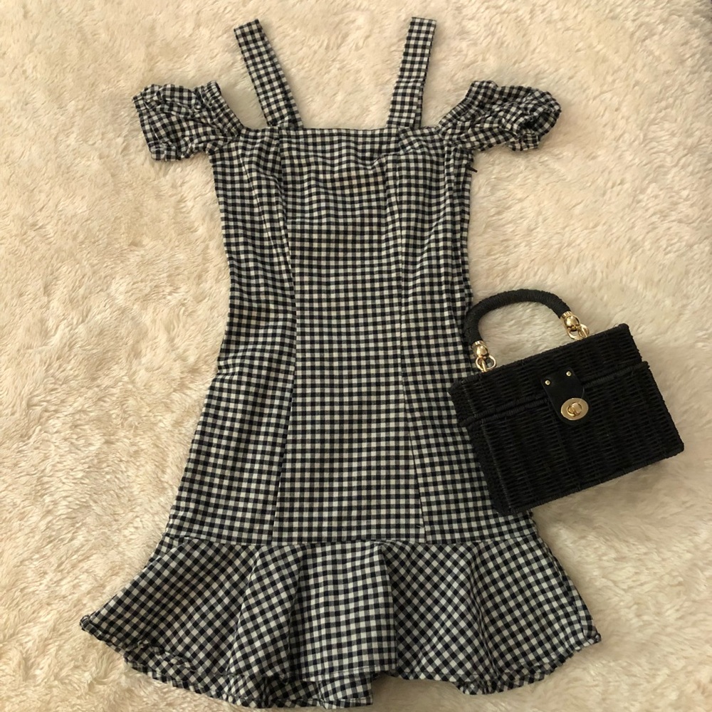 Black and white dress